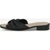 Caprice dames slippers van leer met blokhak, zwart (zwart nappaleer), maat 37 E