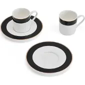 MIKASA Luxe Deco Espressokopjesset 100ml 2 Eenheden