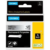 Dymo 18485 (S0718170) Tape Zwart op metallic (9 mm)