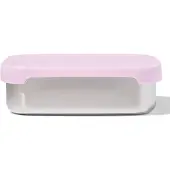 HEMA Lunchbox 14.3x18.9x5.8cm rvs roze (roze)