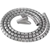 Fellowes Kabelbündler Cable Zip, silber, Länge: 2,0 m Kabelführungs- und Schutzsystem, Durchmesser: 20 mm