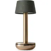 HUMBLE Two Draagbare Lamp Gold | Emeral Linen