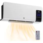 HOMCOM -Wandverwarming-ABS-54,5x12x21,5cm-Wit