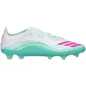 Adidas F50 Messi Pro Gras Voetbalschoenen (FG) Wit Turquoise Roze