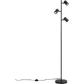 QAZQA Moderne Vloerlamp Zwart 3-Lichts - Jeana
