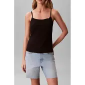 Calvin Klein Zwarte Katoenen Dames Tanktop