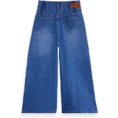 Scotch & Soda Girls The Wave Customised Wide Jeans — Art From The Heart Maat: 9 | Spijkerbroeken Outlet | Unisex | Blauw