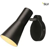 SLV 148540 PHELIA Wandlamp, zwart, GU10, met schakelaar