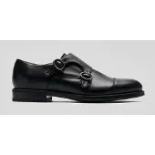 Solari Milano Veterschoen 'Monk Strap' zwart