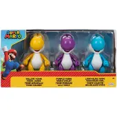 JAKKS Pacific Super Mario Bros. Yoshi-set, 3 figuren, 10 cm