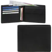 Esquire portemonnee Slim Wallet Black zwart