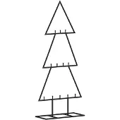 vidaXL Kerstdecoratie kerstboom 60 cm metaal zwart