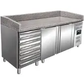 Saro Pizzawerkbank Saro, 2 deurs 7 lades, 203(B)x103(H)x80(D), 230V/350W