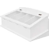 vidaXL Besteklade MDF wit barok stijl