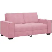 vidaXL Tweezitsbank 180x78x84 cm fluweel roze