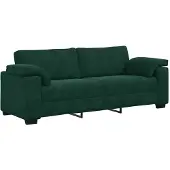 vidaXL 3-zitsbank donkergroen 220x77x82 cm fluweel