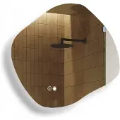 Artforma Onregelmatige badkamerspiegel 74x64cm met LED, Touch & Ontwaseming