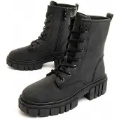 Montevita platformlaars Militar Suav zwart