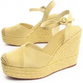 Montevita (Groente, 37) Espadrille Met Sleehak Voor Dames Wesparto9 88511