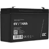 Green Cell vervangingsaccu AGM34, 6V/14Ah