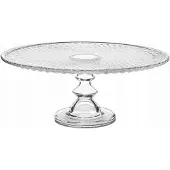 Edwanex Glazen Taartplateau Karo met Voet - 36 cm