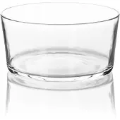 Edwanex Transparante Glazen Saladekom 24 cm - Stijlvol en Praktisch