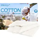 ISleep Zomerdekbed Katoen Wasbaar - 100% Katoenen Zomer Dekbed - Eenpersoons - 140x220 cm