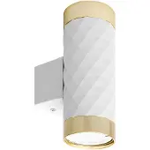 MasterLed Wandlamp GU10 LED Glamour DUO rond wit+goud