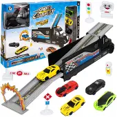 Click4toys Grote Vrachtwagen Speelgoed met Autootjes en Lanceerfunctie