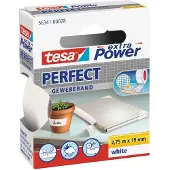 TESA Plakband Tesa textiel 19mmx2.75m wit | 10 stuks