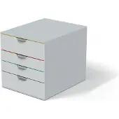 Durable VARICOLOR MIX 4 - 7624 762427 Ladebox Grijs DIN A4, DIN C4 Aantal lades: 4