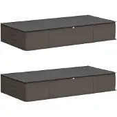 vidaXL Opbergbox met transparant bovenraam, 2 stuks, 64,8 liter