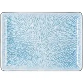 Wilmax Porseleinen Opscheplepel Blauw Wit 23,5 x 17 cm