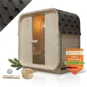 Artsauna Vierkante Barrelsauna Nolvik - Incl. Toebehoren - 120x185x194 cm