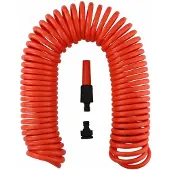 Black & Decker Flexibele Tuinslang - 15 Meter - Spiraalslang - Incl. Opzetstukken - Oranje