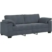 vidaXL 3-zitsbank 220x77x82 cm fluweel donkergrijs