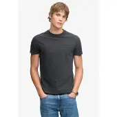 Superdry Shirt 'Essential Company' zwart gemêleerd