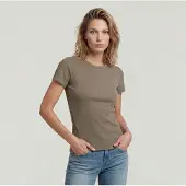 G-Star Shirt 'Slim Rib' taupe