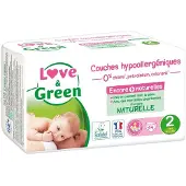 Love & Green Hypoallergene Luiers 44 Luiers Maat 2 (3-6 kg)