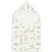 Jollein - Badcape 75x75cm - Baby Handdoek met Badcape, Omslagdoek, Badponcho - Dreamy Mouse