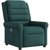 vidaXL Fauteuil verstelbaar stof donkergroen