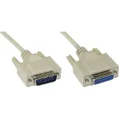 InLine Gameport kabel 15-pins SUB-D verlengkabel - Vertind koperen aders / beige - 2 meter