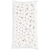 Packlinq Ballen, d: 30 mm, wit, katoen, 200stuks