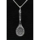 MOOYE ® - Collectie Zilveren Tennisracket ketting hanger - groot