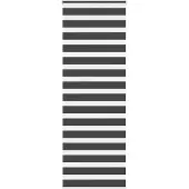 vidaXL Zebra rolgordijn 70x200 cm stofbreedte 65,9 cm zwart