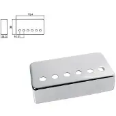 Boston HPC-20-NIR pickup cover, humbucker, pitch=10,5mm, brug positie, metaal nikkel