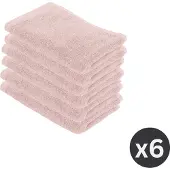 Tiseco Home Studio - Gastendoek DELUX - - SET/6 - 100% katoen - 550 g/m² - 100% katoen - superzacht en zeer absorberend - 30x50 cm - roze