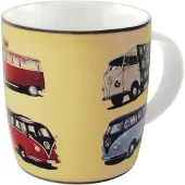 Brisa VW Collection - Volkswagen Keramiek Koffie-Thee-Cappuccino-Kop-Mok-Haferl Mok voor Keuken T1, T2, T3, T4, T5, T6 Bulli Bus (370 ml/Bulli chauffeur/Kleur)