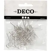Packlinq Metalen hanger, L: 22 mm, gatgrootte 8 mm, verzilverd, 50 stuk/ 1 doos