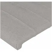 vidaXL Hoofdbord LED 200x5x78/88 cm stof lichtgrijs